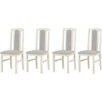 LeafDesign CHAISE DE SALLE À MANGER - Lot de 4 Bos 7 cachemire opium 85