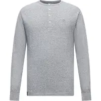 Superdry pour homme. M6010974A T-shirt Slub Waffle gris (XL), Casuel, Coton, Manche longue