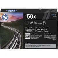 HP Cartouche de toner 159X noir, pour imprimantes LaserJet, rendement de 10 000 pages, couleur noire, quantité : 1