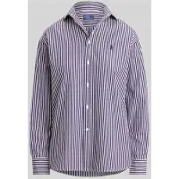 Ralph Lauren pour femme. 211910743517 Chemise en coton à rayures Relaxed Fit lilas (S), Casuel, Violet, Manche longue