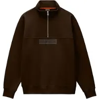 Napapijri Sweat-shirt brun foncé / noir