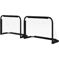 HOMCOM Lot de 2 cages de football pliables avec cadre métallique 90 x 36 x 60 cm