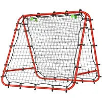 HOMCOM Panneau de rebond pour ballon de football, filet de rebond double face