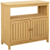 vidaXL Console de jardin en bois d'acacia clair 80 x 35 x 75 cm
