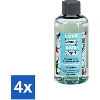 Love Beauty & Planet – Shampoo – Eau de coco et fleur de mimosa – 100 ml - Pack avantage – 4 pièces