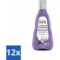 Guhl - Shampooing - Brillance argentée & soin - 250 ml - Pack avantage - 12 pièces