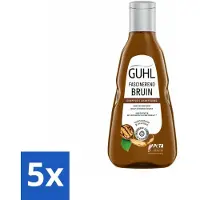 Guhl - Shampooing - Colorshine Brown - 250 ml - pack économique - 5 pièces