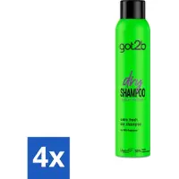 Schwarzkopf Got2B - Shampooing sec - Extra frais - 200 ml - Pack avantage - 4 pièces