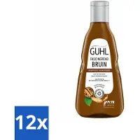 Guhl - Shampooing - Colorshine Brown - 250 ml - paquet économique - 12 pièces