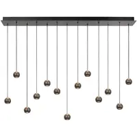 Lucide MONTANA - Suspension LED, variateur intégré. - Température de couleur réglable. - Corps en fonte grise