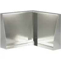 vidaXL Muret de soutènement, 50 x 50 x 40 cm, acier inoxydable, argenté