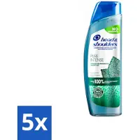 Head & shoulders Shampoing antipelliculaire – Pure Intense – Apaise les démangeaisons – 250 ml - Pack avantage – 5 pièces