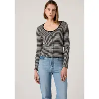 Levi's Austen Button Long Sleeve T-shirt Noir L Femme