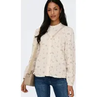 ONLY Chemise ONLLARI L/S FLOWER femmes - Blanc - EU S