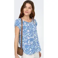 ONLY Chemisier 'ONLVic' bleu ciel / blanc