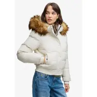 Superdry Veste d’hiver 'Everest' marron chiné / blanc