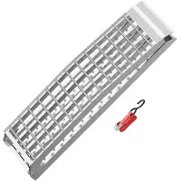 Wiltec Rampes de chargement , 274 cm, argentées, capacité de 680 kg, pour ATV, motos et quads, en aluminium, pliables