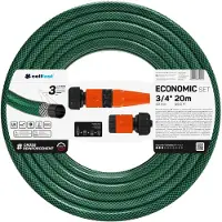 Cellfast Tuyau d'arrosage 20m 3/4 "plus arroseur Economic