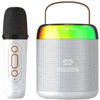 Mozos Microphone de karaoké Bluetooth MK-WHITE pour enfants, de la marque