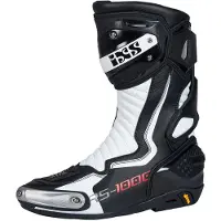 IXS RS-1000 Black White Motorcycle Boots Taille 42