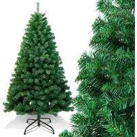 Vigevee , sapin de Noël artificiel, 180 cm, vert, avec 650 extrémités de branches, en PVC, avec support en métal