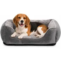 Merkloos Panier pour chien de taille moyenne, avec un rembourrage confortable