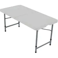 Merkloos Table pliante Vida, 1,20 mètre - Table d'appoint robuste pour intérieur et extérieur