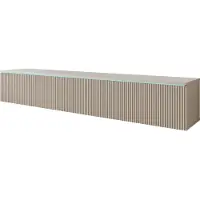 MINIO go for it MINIO TV-Lowboard DONNA, 180 cm, avec éclairage LED, moulures arrondies en MDF, couleur beige cachemire