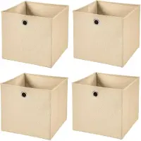 Merkloos Lot de 4 boîtes pliables de rangement