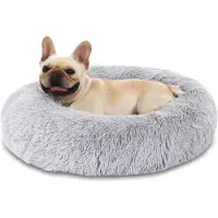 Merkloos Lit rond pour chien et chat, diamètre 70 cm, pour un confort optimal