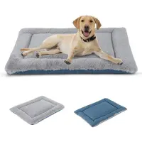 Merkloos Omgoods - Coussin pour panier de chien, double face, lavable, gris/bleu, disponible en différentes tailles