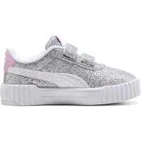 Puma Baskets basses enfant Carina 3.0 Glitz V Inf filles - Argenté - 25