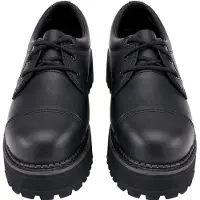 Brandit Chaussures basses unies Plateau Phantom 3 Eyes noir Basics cuir EU41