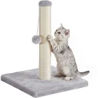 Feandrea : Griffoir en sisal naturel, poteau de 44 cm de hauteur, griffoir stable avec plateforme