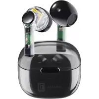 Cellularline FINE Écouteurs Bluetooth au design original et aux finitions transparentes
