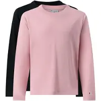 Champion T-Shirt rose / noir