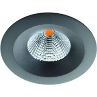 SG-Leuchten Spot LED encastrable 7W UNILED 3000K A++ 680lm 1LED IP65 graphite avec conv 42 (630 lm)