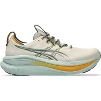 Asics Chaussure de course 'GEL-NIMBUS 28 TR' beige foncé / turquoise / anthracite / orange