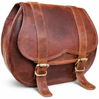 Merkloos Sacoche en cuir vintage pour vélo - Sacoche de selle en cuir fabriquée à la main, idéale pour les voyages