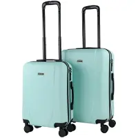 Merkloos Valise ABS robuste, idéale pour les voyages, légère et résistante aux chocs