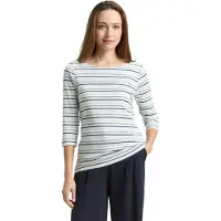 Tom Tailor T-shirt bleu marine / bleu fumé / bleu clair / blanc