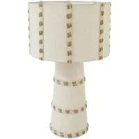 Light & Living Lampe de table Vilu blanc Ø 30cm