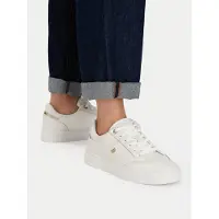 Tommy Hilfiger Baskets basses or / blanc