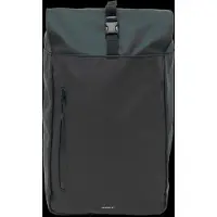 Sandqvist - Sac à dos 20L - Stream Rolltop Backpack 14" Black en Aluminium - Noir