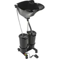 OEM Bassin de lavage pour shampooing, réglable en hauteur, design confortable, couleur noire