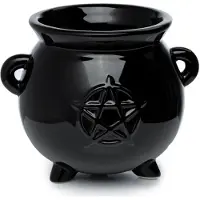 Puckator Schwarze Hexen Kessel geformter Keramik freistehendes Pflanzgefäss/ Pflanztopf für den Innenbereich