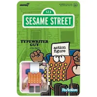Super7 Figurine d'action "Sesamstraße ReAction", série 06, personnage "Typewriter Guy", 10 cm