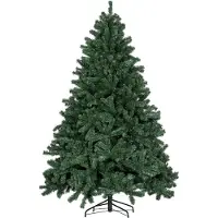 HOMCOM Sapin de Noël Artificiel 210 cm Arbre de Noël avec support en acier pliable, 1674 branches épines, décoration de Noël effet réaliste, vert
