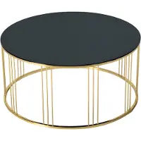 AEA Schwarzer Edelstahl Couchtisch modern elegant