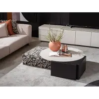 Xl Moebel Gmbh Eleganter Beigefarbener Couchtisch aus Holz Modernes Design